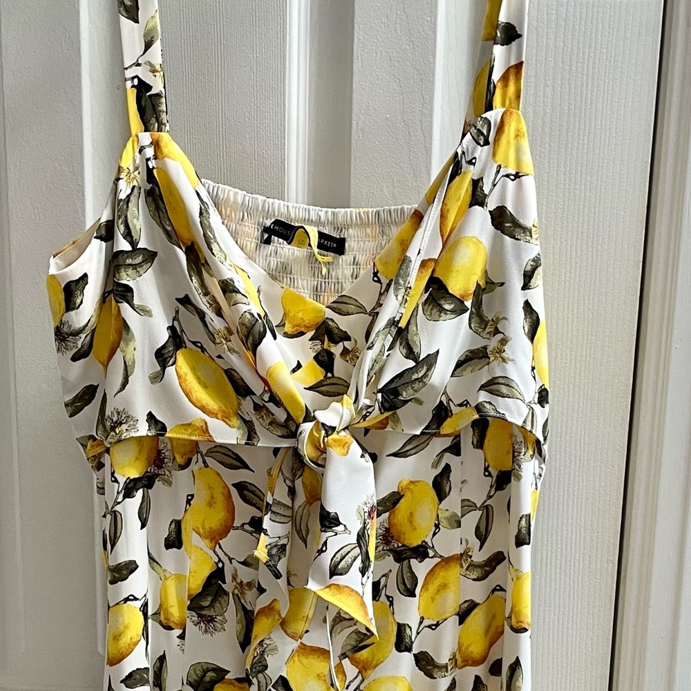 White House/Black Market lemon sundress, size 12